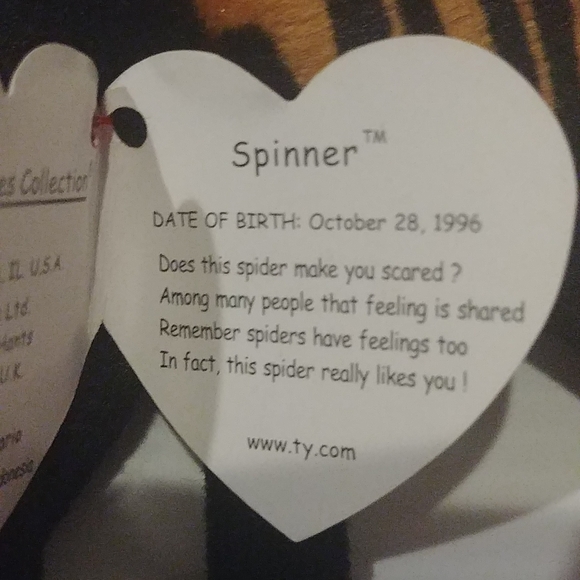 1996 Ty Spinner the Spider - Picture 4 of 4